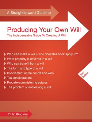cover image of A Straightforward Guide to Producing Your Own Will